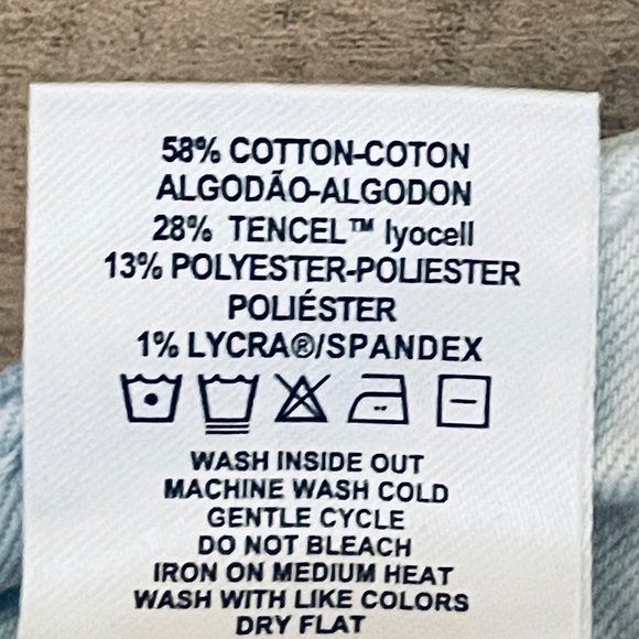 DL1961 Farrow Crop High Rise Skyway Tie Dye Instasculpt Skinny Jeans Size 26 - Picture 15 of 15